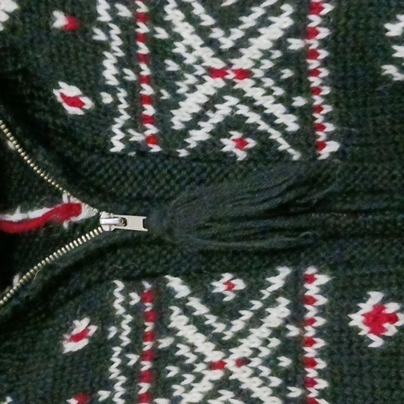 VINTAGE Le Moda 100% Wool Full Zip Sweater Coat, Size Small - Picture 3 of 8